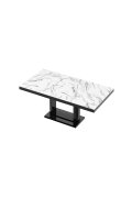 Stół Quadro 120 Marble White Hg+Biały Super Print (Hg/Mat)